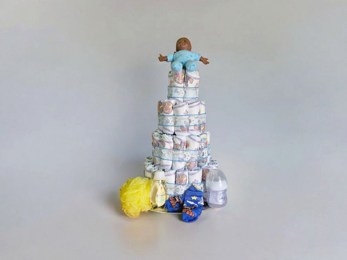 4 Tier Diaper Cake