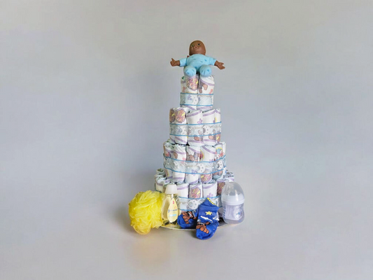 4 Tier Diaper Cake