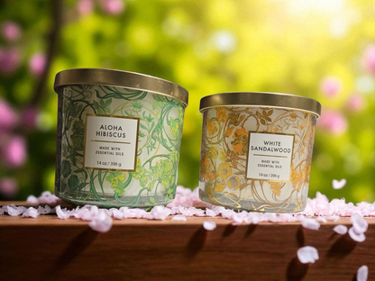 Aloha Hibiscus & White Sandalwood 3-Wick Candle Sets
